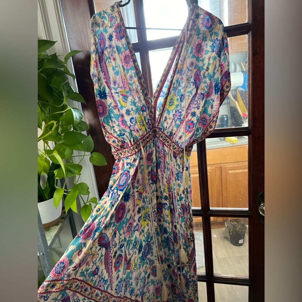 Floral V dress